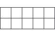 A rectangle split into 10 equal segments.