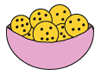 An image of a bowl of cookies.