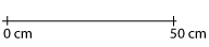 Horizontal scale showing zero centimetres to 50 centimetres.